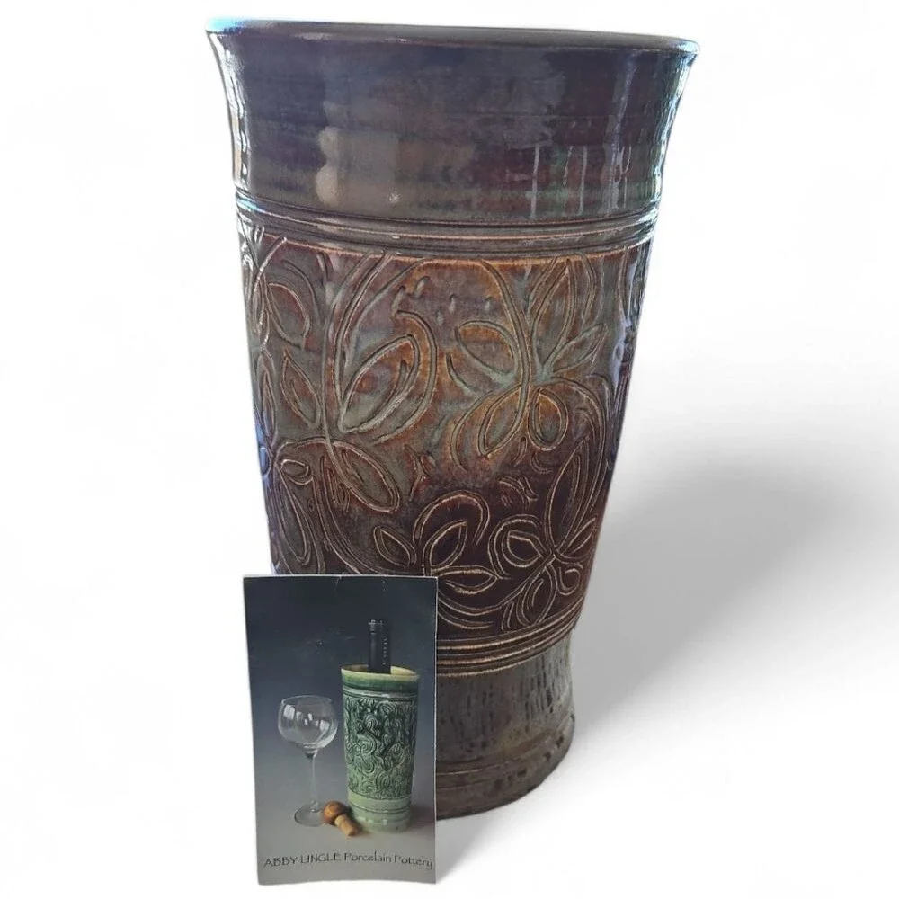 pottery wine chiller Porcelain Abby Lingle Decor Gift